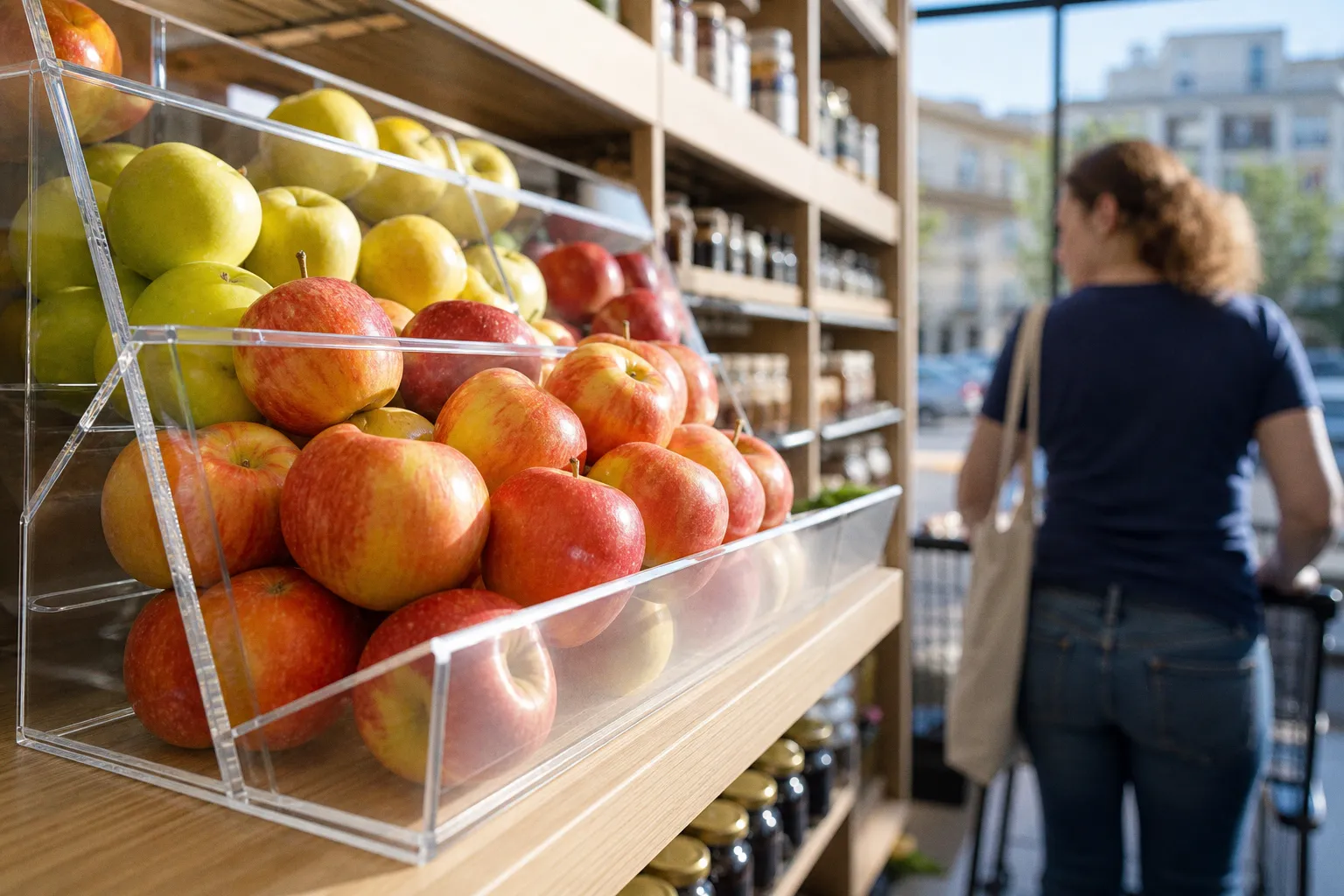 Agencement de magasin d'alimentation : le verdict du plexi