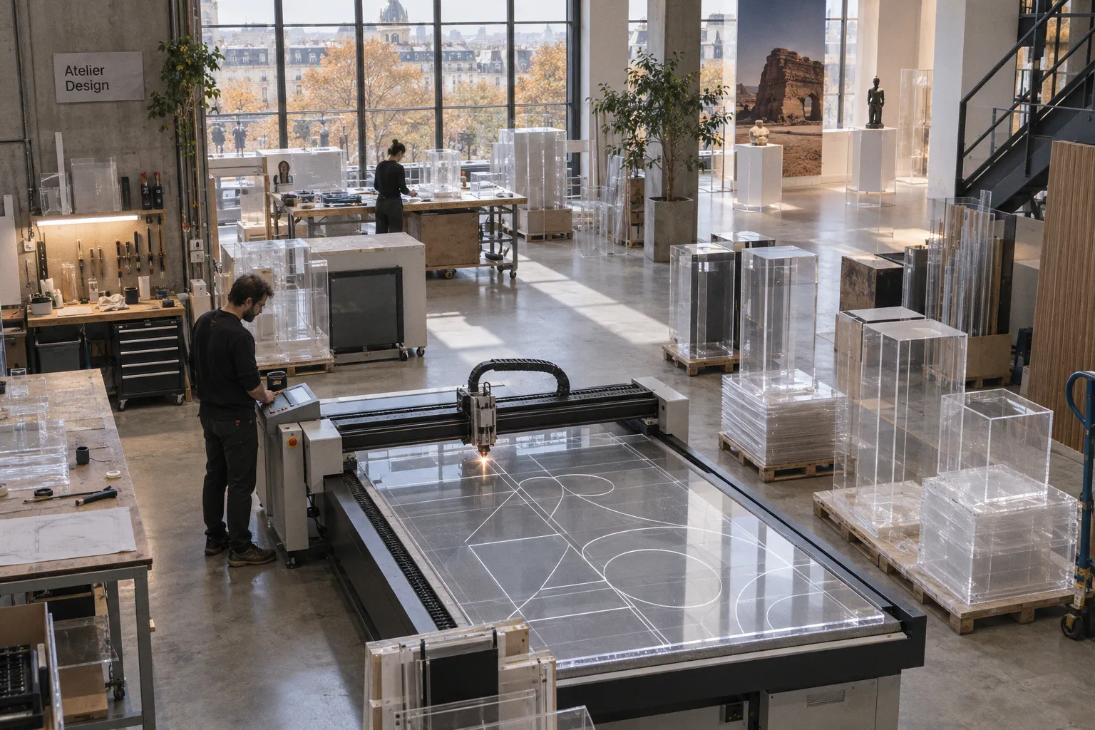Design à l'IMA : quand le mobilier en plexiglas rencontre l'éco-conception