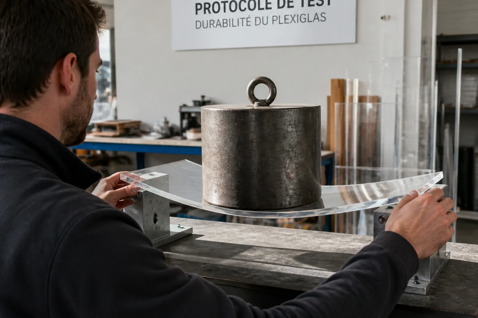 Le plexiglas : notre protocole de test pour évaluer sa durabilité