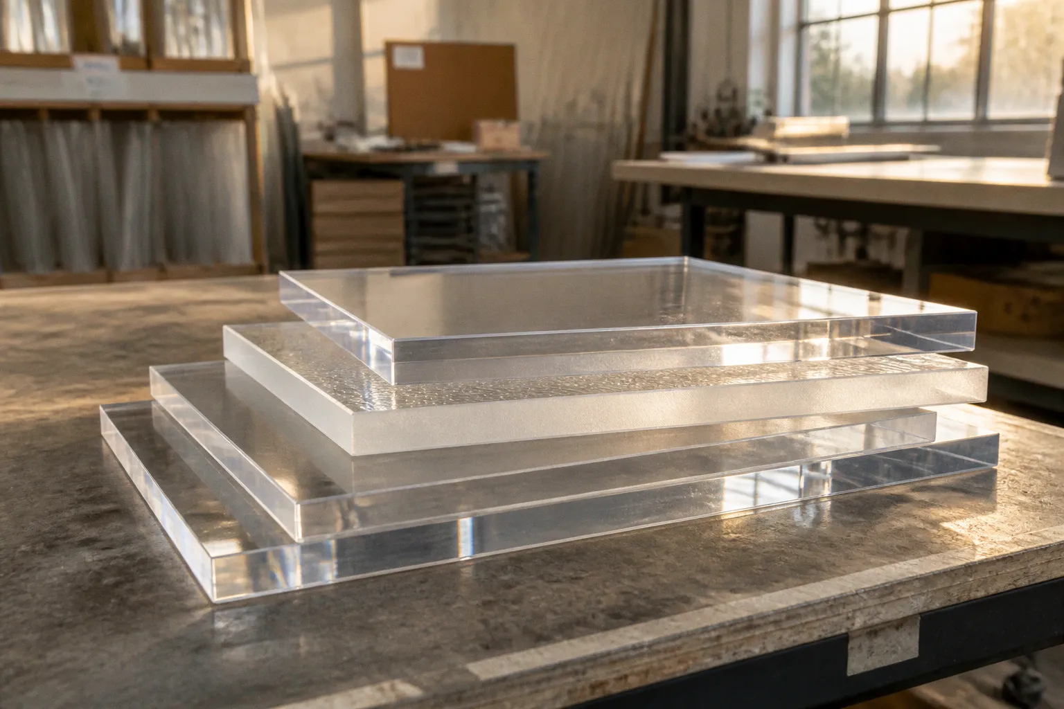 Plaque de plexiglas transparent : 4 choix selon vos projets