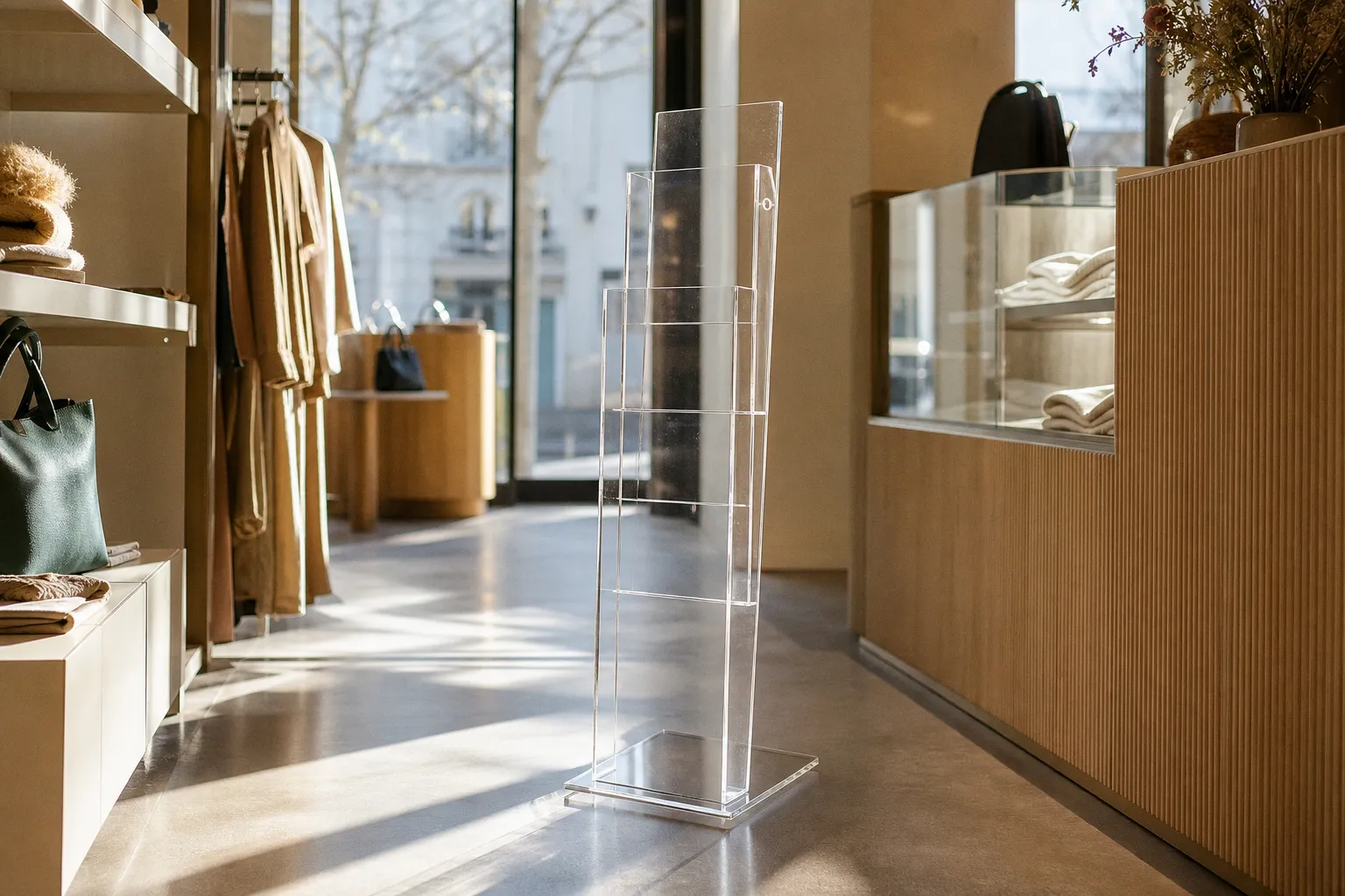 Présentoir de sol en plexiglas : un investissement rentable ?