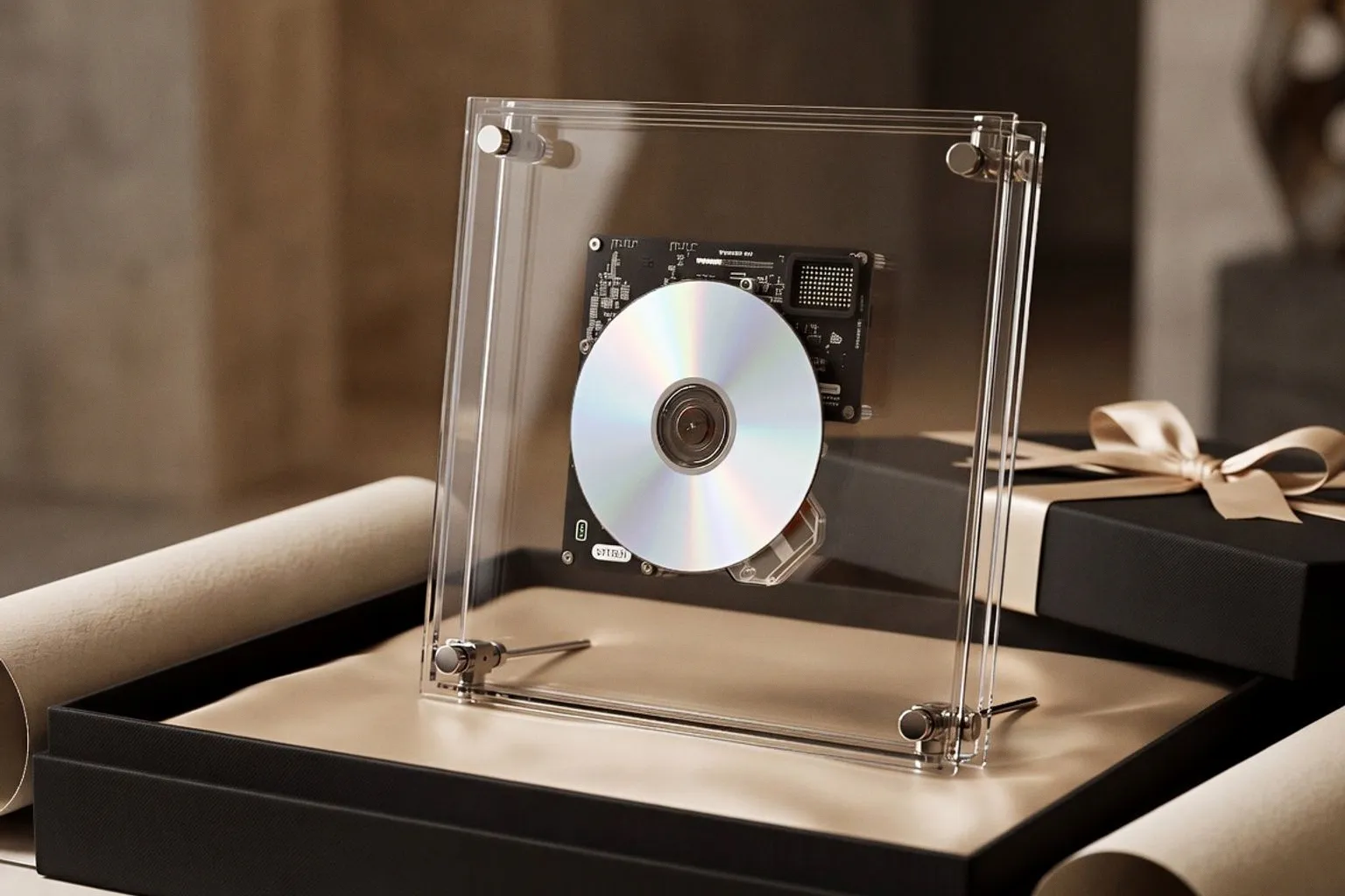 SYITREN RM1 : quand le lecteur CD en plexiglas devient une œuvre d'art cinétique
