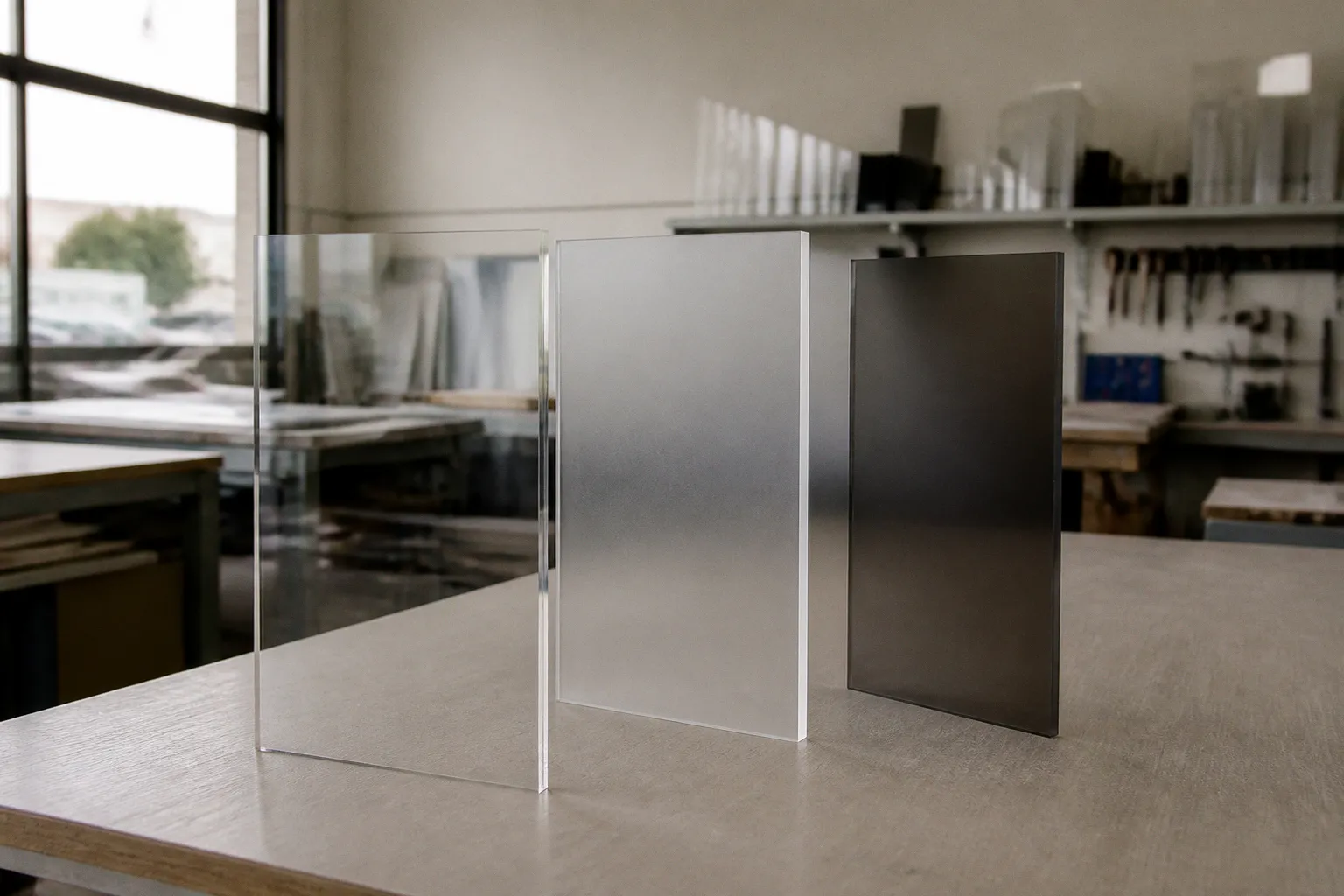 Vitres plexiglas : trois matériaux au banc d'essai